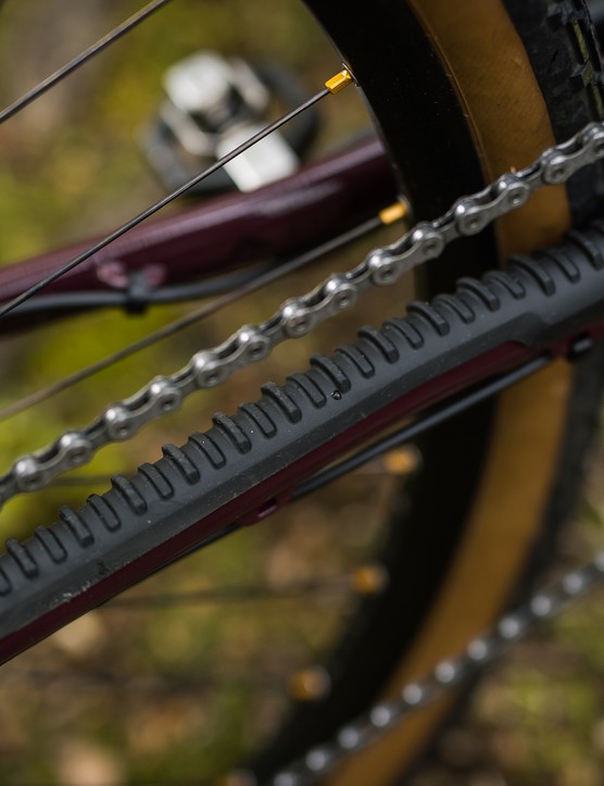 Chainstay protector on Nukeproof Digger